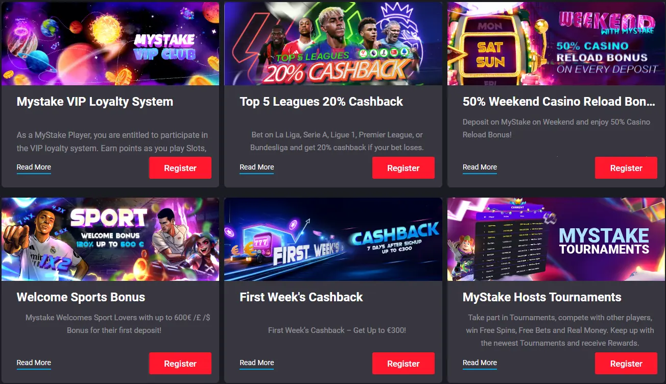 mystake bonus